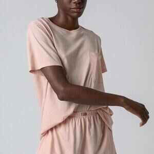 Lunya Organic Pima Cotton Tee Short Sleeve Large​